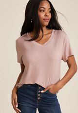 24/7 Flawless V Neck Tee, C3343, small