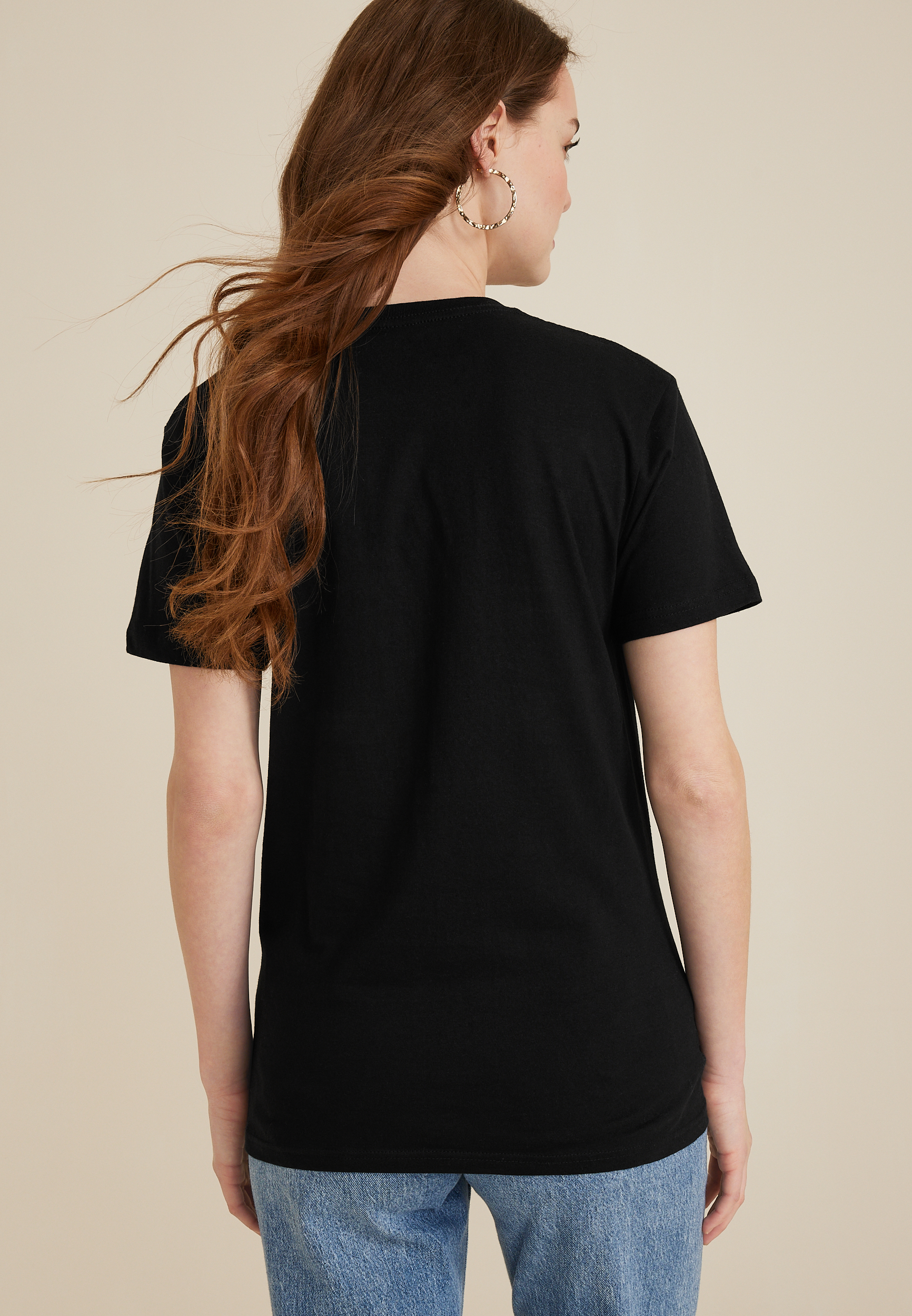 Queen Graphic Oversized Tee, BLACK, large