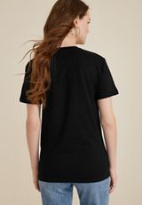 Queen Graphic Oversized Tee, BLACK, small