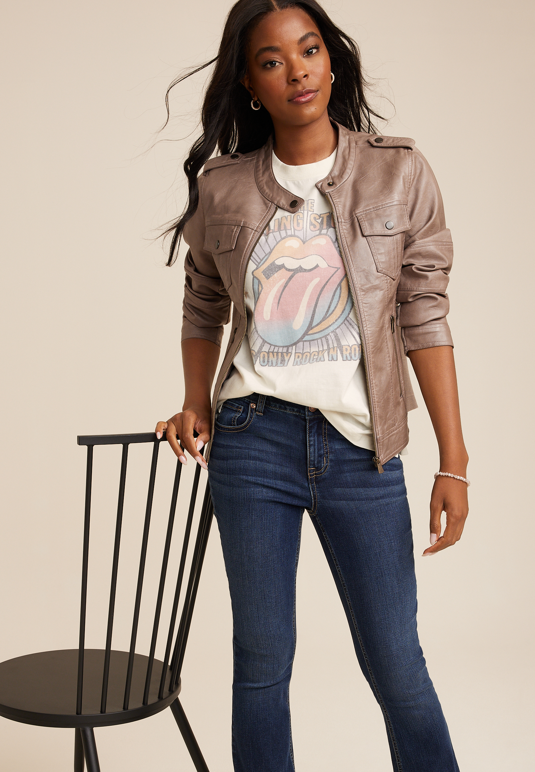 Rolling Stones Vintage Graphic Tee, ECRU, large
