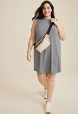 Plus Size 24/7 Sleeveless Tee Dress, C2820, small
