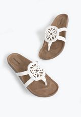 SuperCush Alyssa Footbed Sandal, WHITE, small