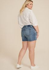 Plus Size Goldie Blues&trade; High Rise Cheeky 5in Short, C3337, small