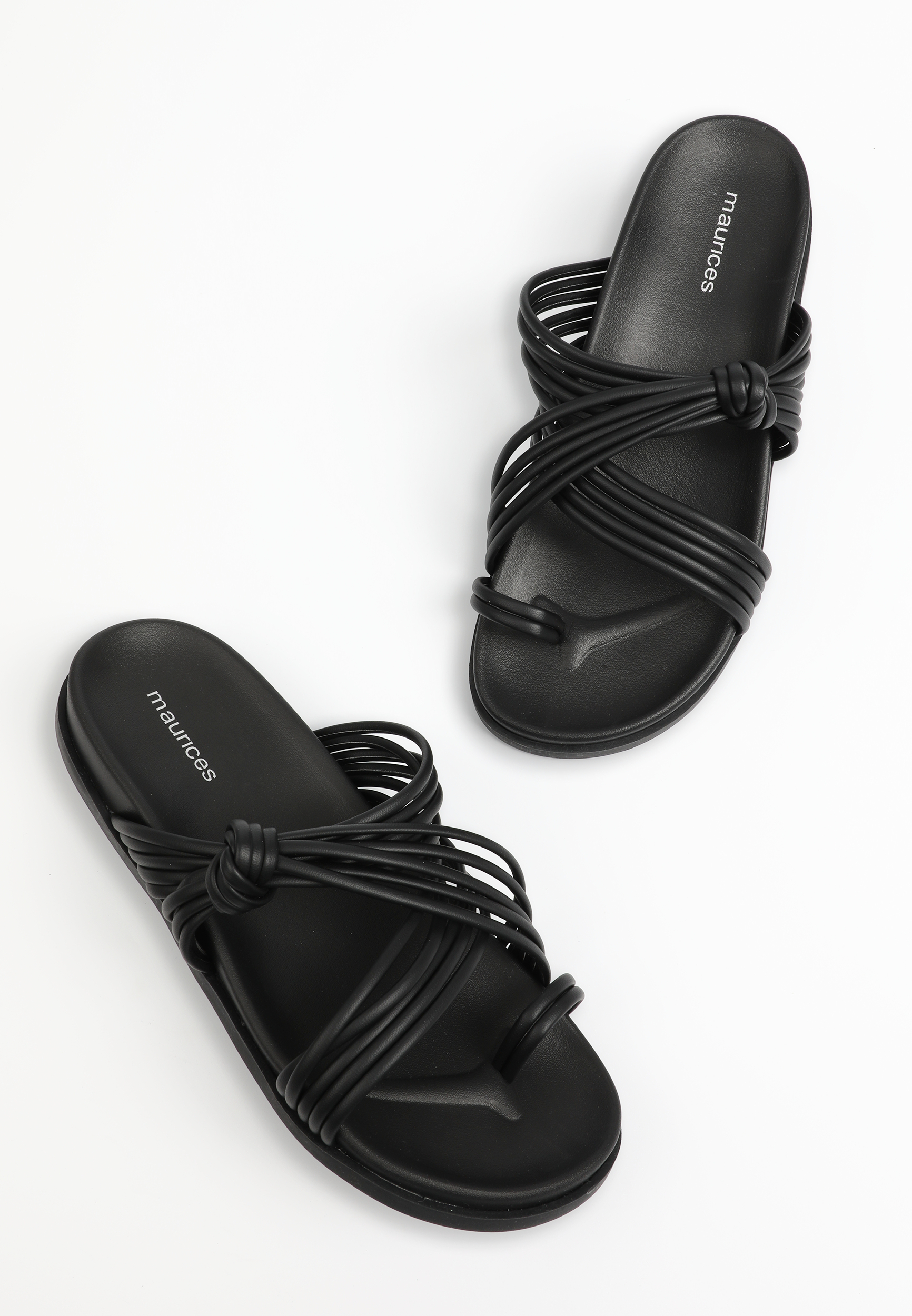 Maurices on sale black sandals