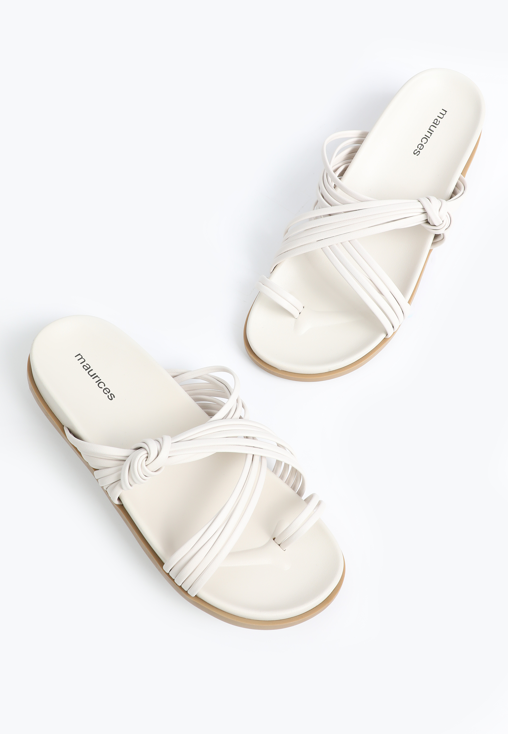 SuperCush Adele Strappy Knotted Slide, C223, large