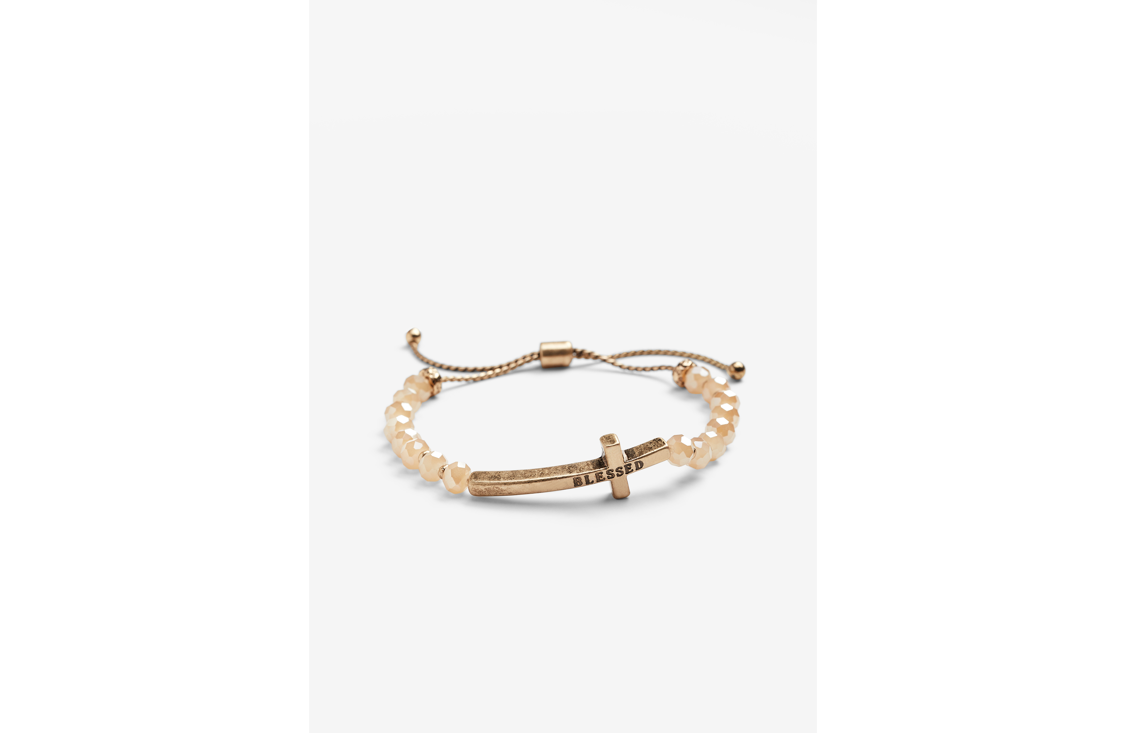 Blessed Cross Beaded Bracelet