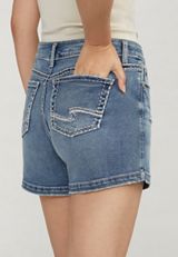 Silver Jeans Co.&reg; Elyse Mid Rise Luxe Stretch 4in Short, C3337, small