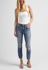 Silver Jeans Co.&reg; Mid Rise Americana Luxe Stretch Most Wanted Ankle Straight Jean, C3337, small