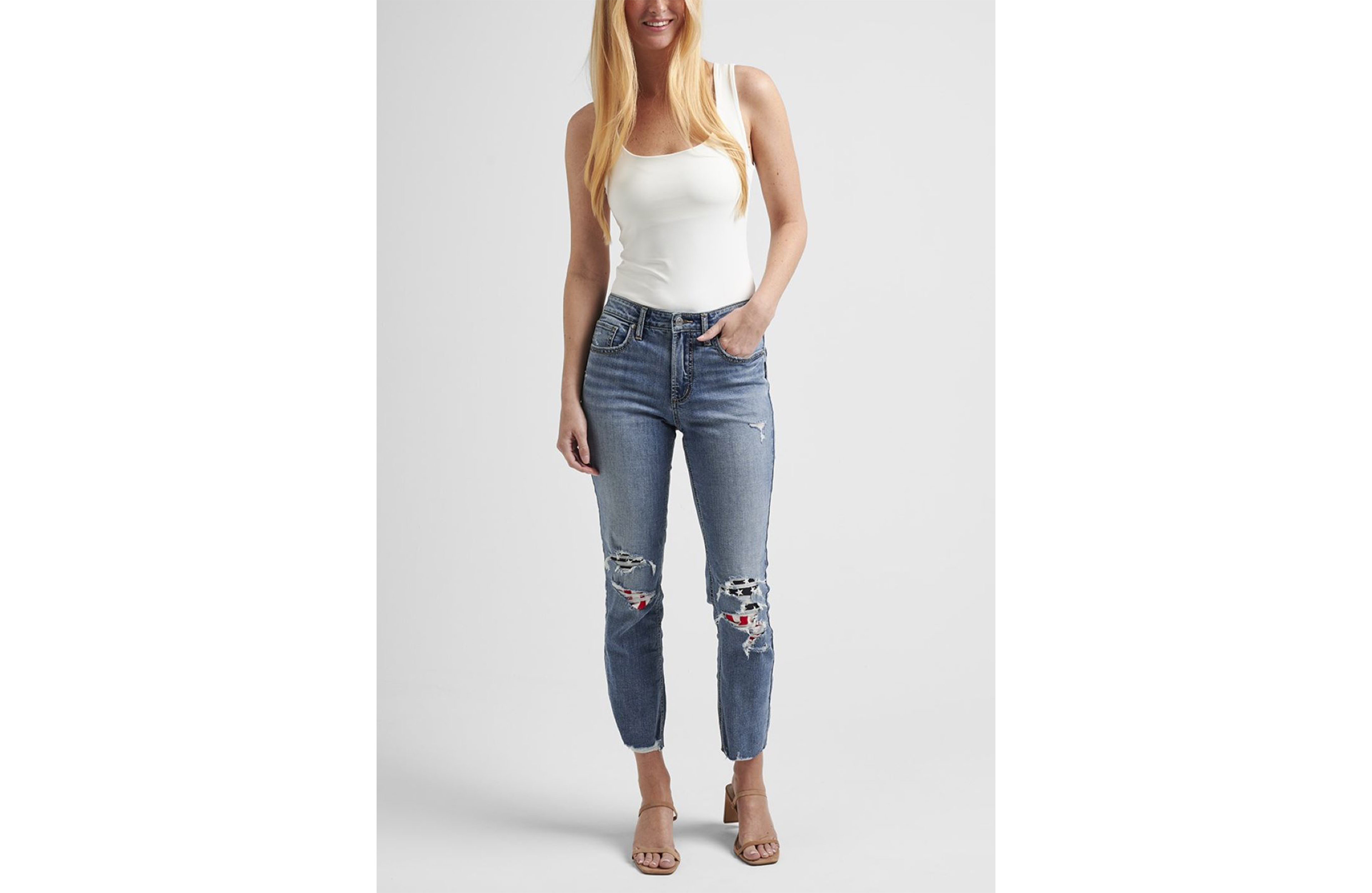 Silver Jeans Co.® Mid Rise Americana Luxe Stretch Most Wanted Ankle Straight Jean