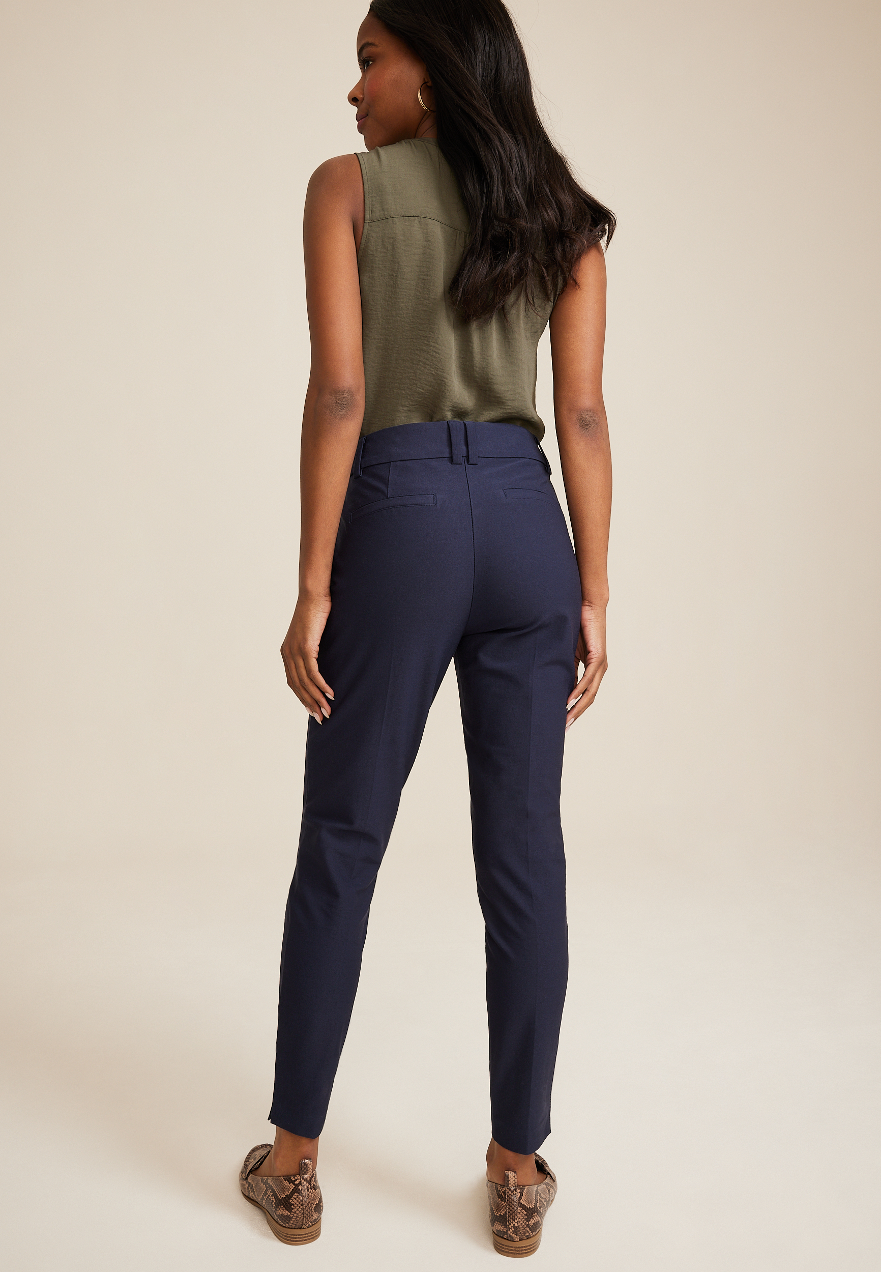 Bi Stretch High Rise Skinny Dress Pant, C180, large