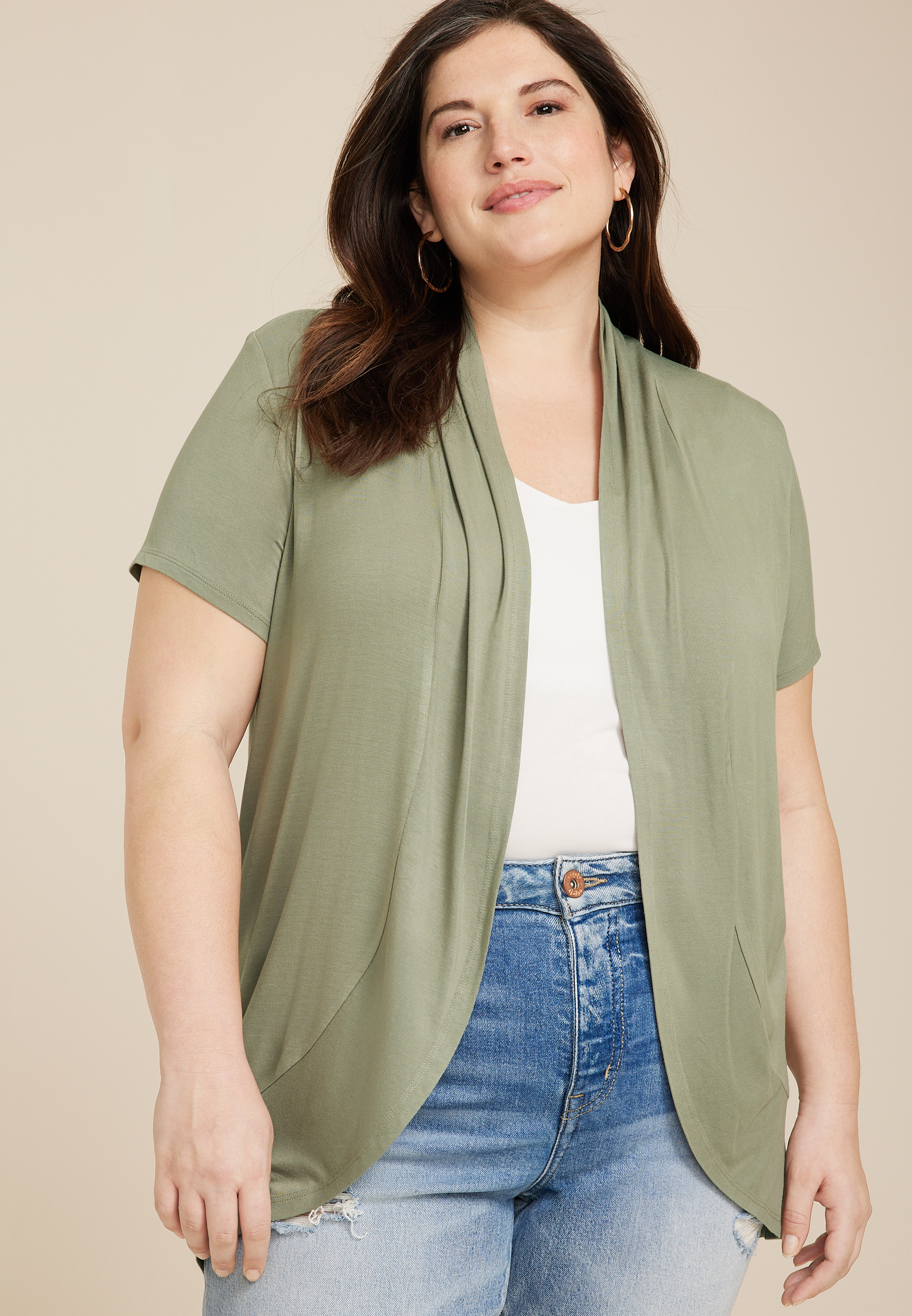 Plus size cardigans and on sale kimonos