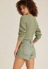 Goldie Blues&trade; Olive High Rise Cheeky 3.5in Short, OLIVE, small