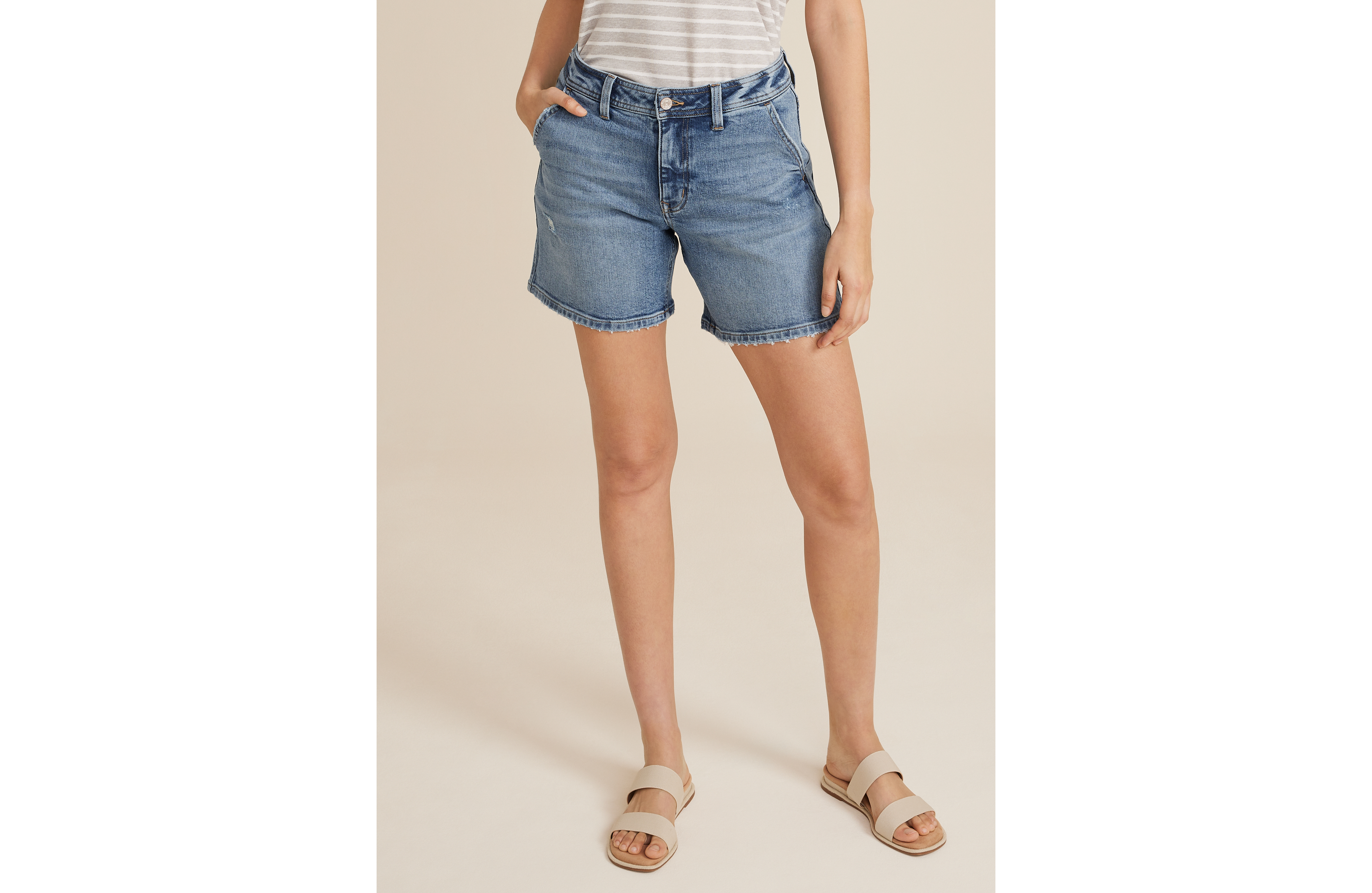 m jeans by maurices™ High Rise A Line 7in Walking Short