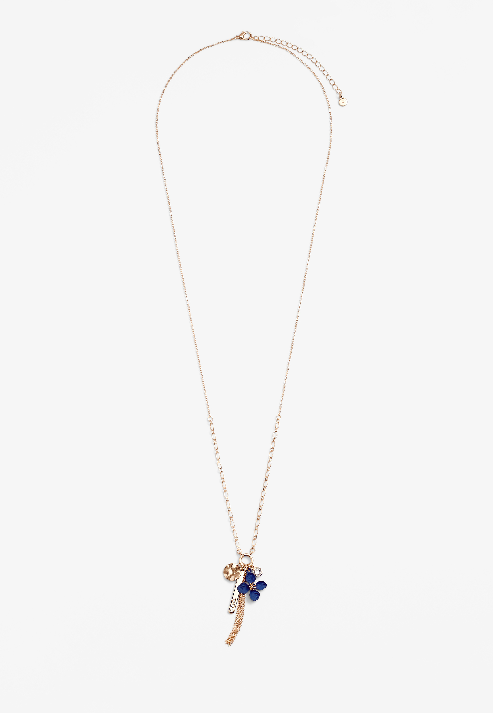 Floral Cluster Pendant Necklace