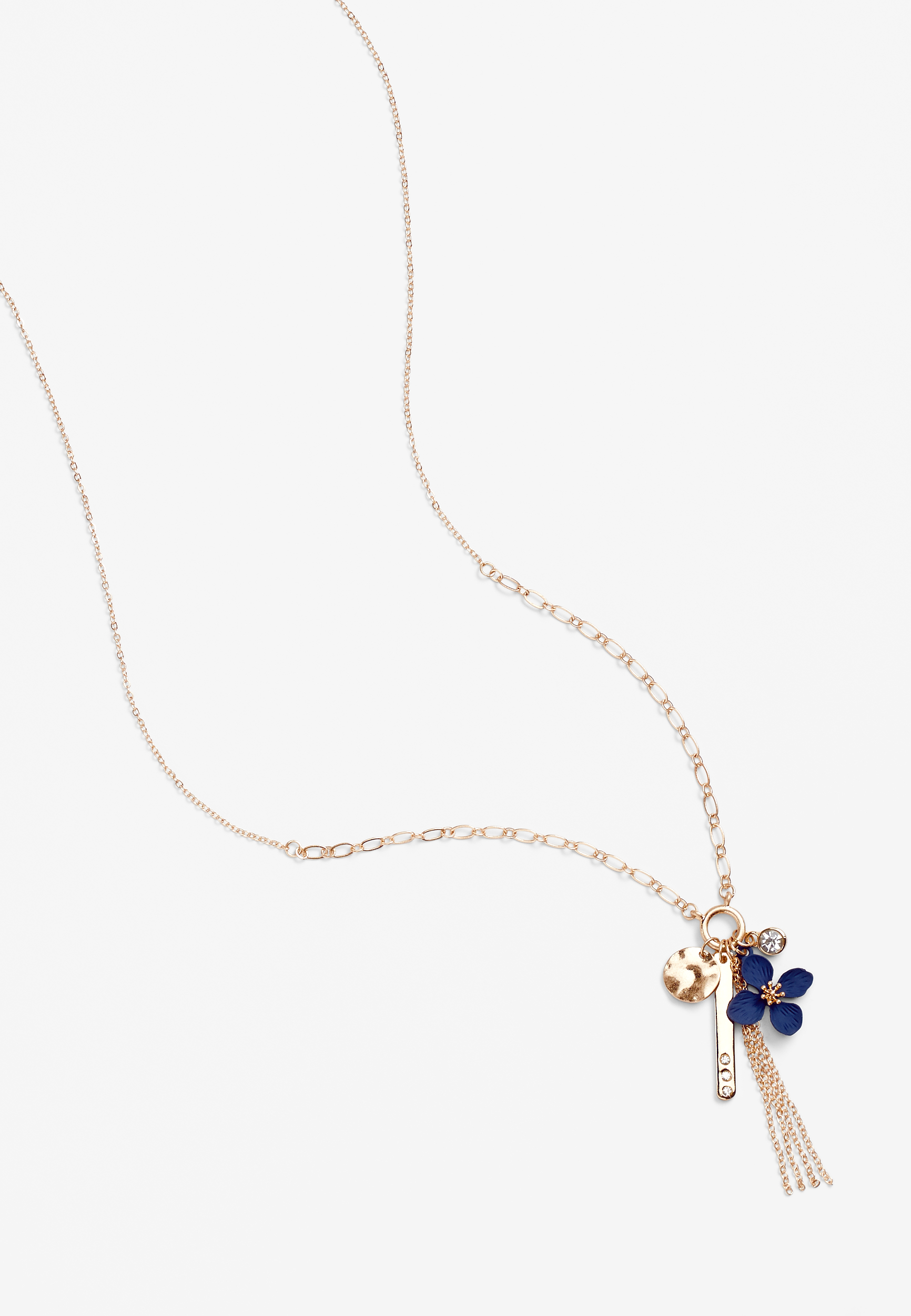 Floral Cluster Pendant Necklace