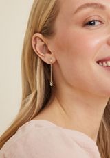 3 Pack Gold Variety Stud And Drop Earring Set, GOLD, small