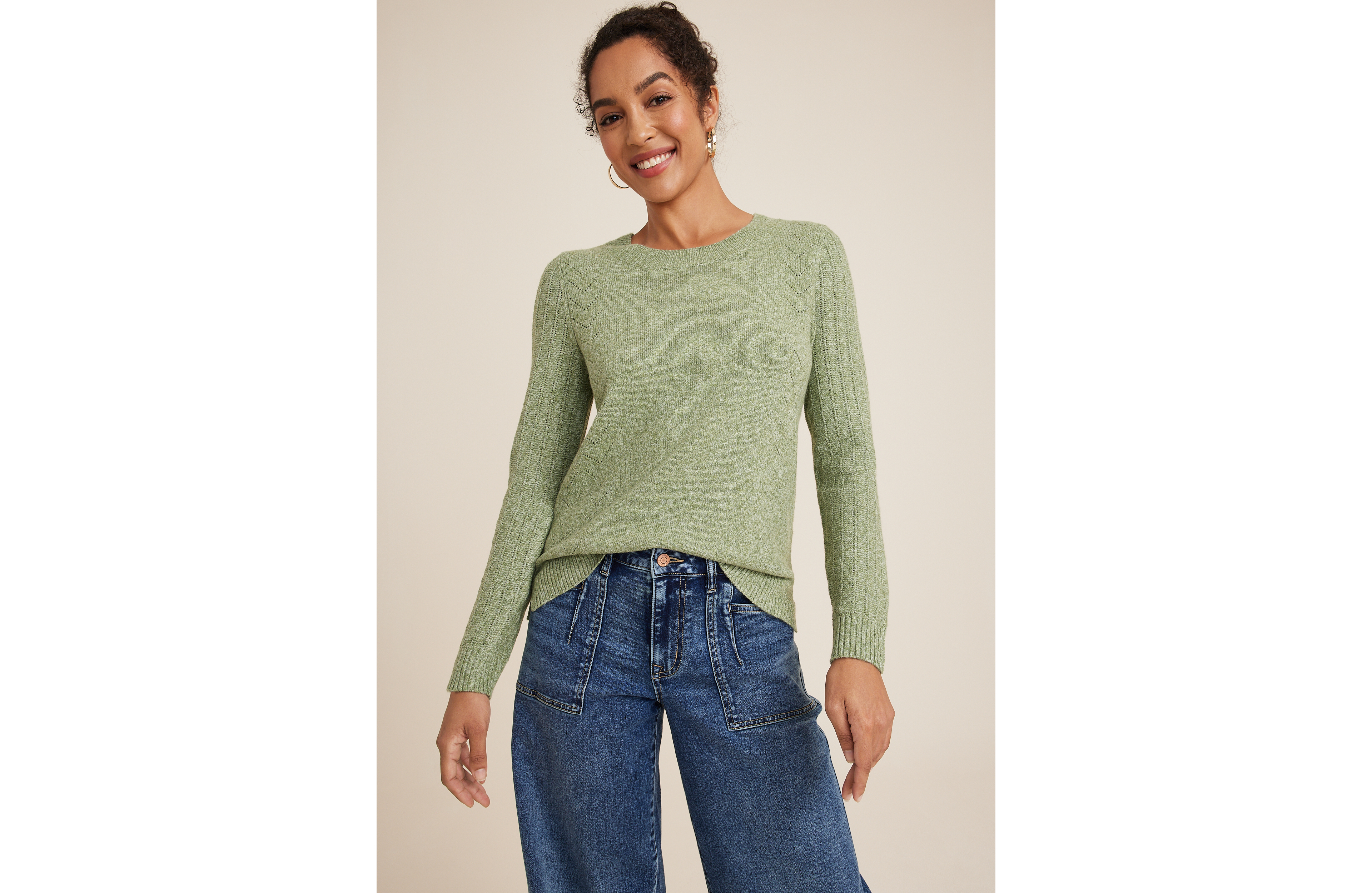 Pointelle Sweater