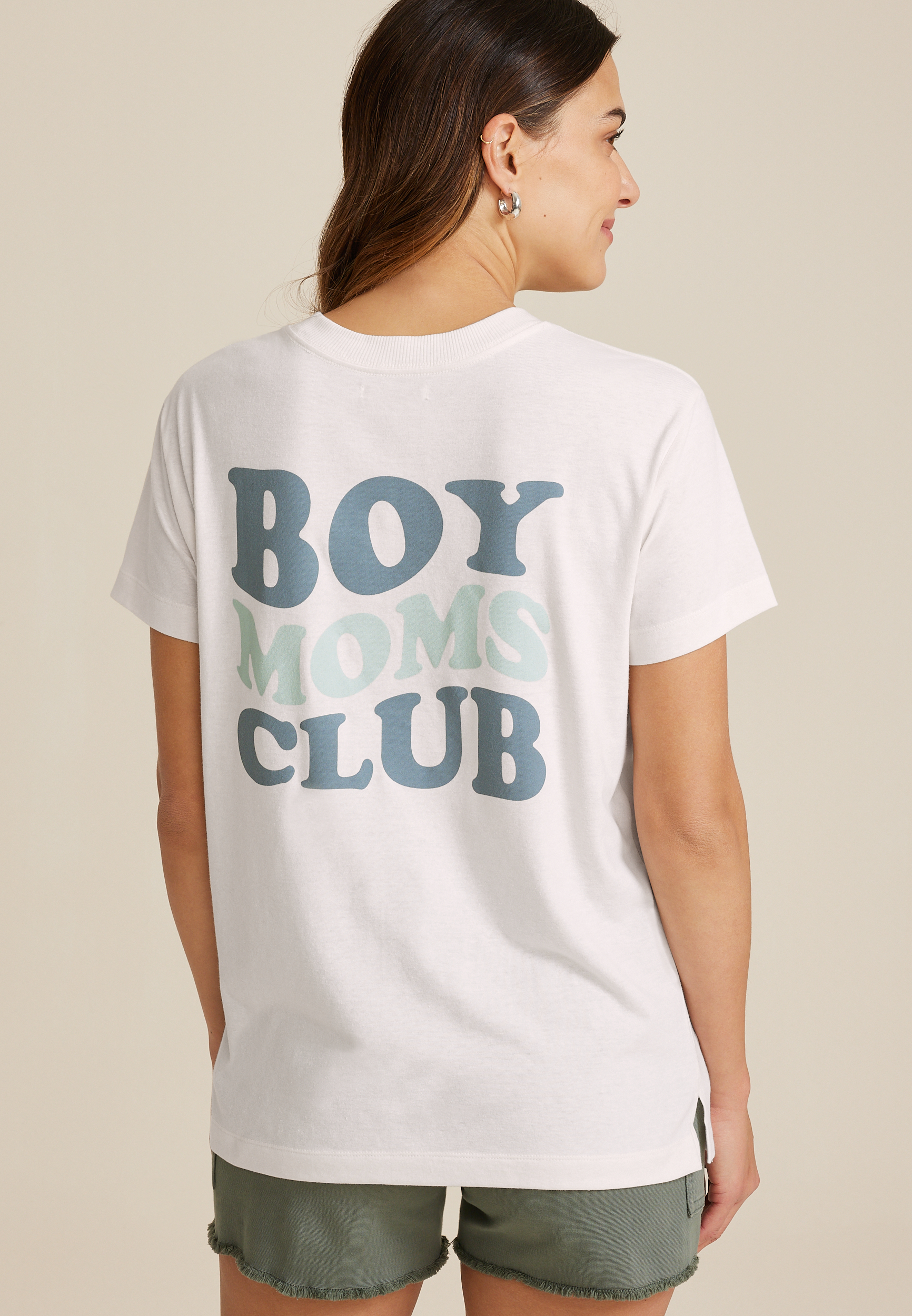 Boy Moms Club Oversized Fit Graphic Tee, C2789, large