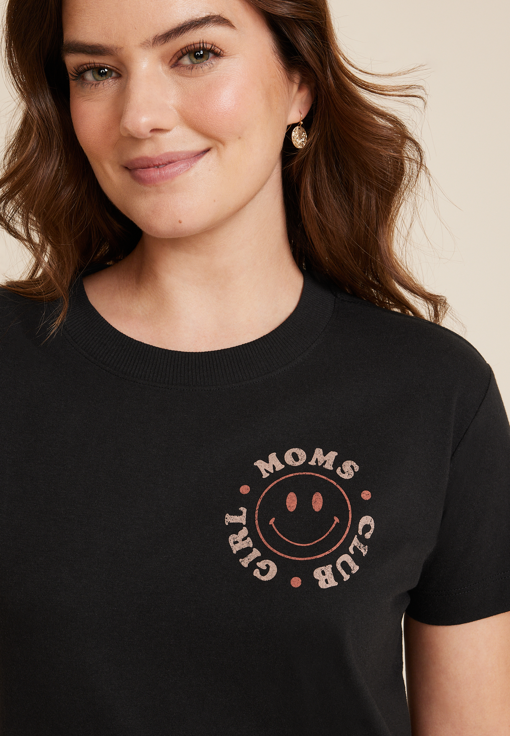 Girl Moms Club Oversized Fit Graphic Tee, C106, large