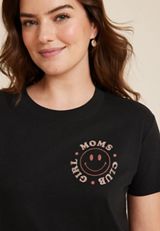 Girl Moms Club Oversized Fit Graphic Tee, C106, small