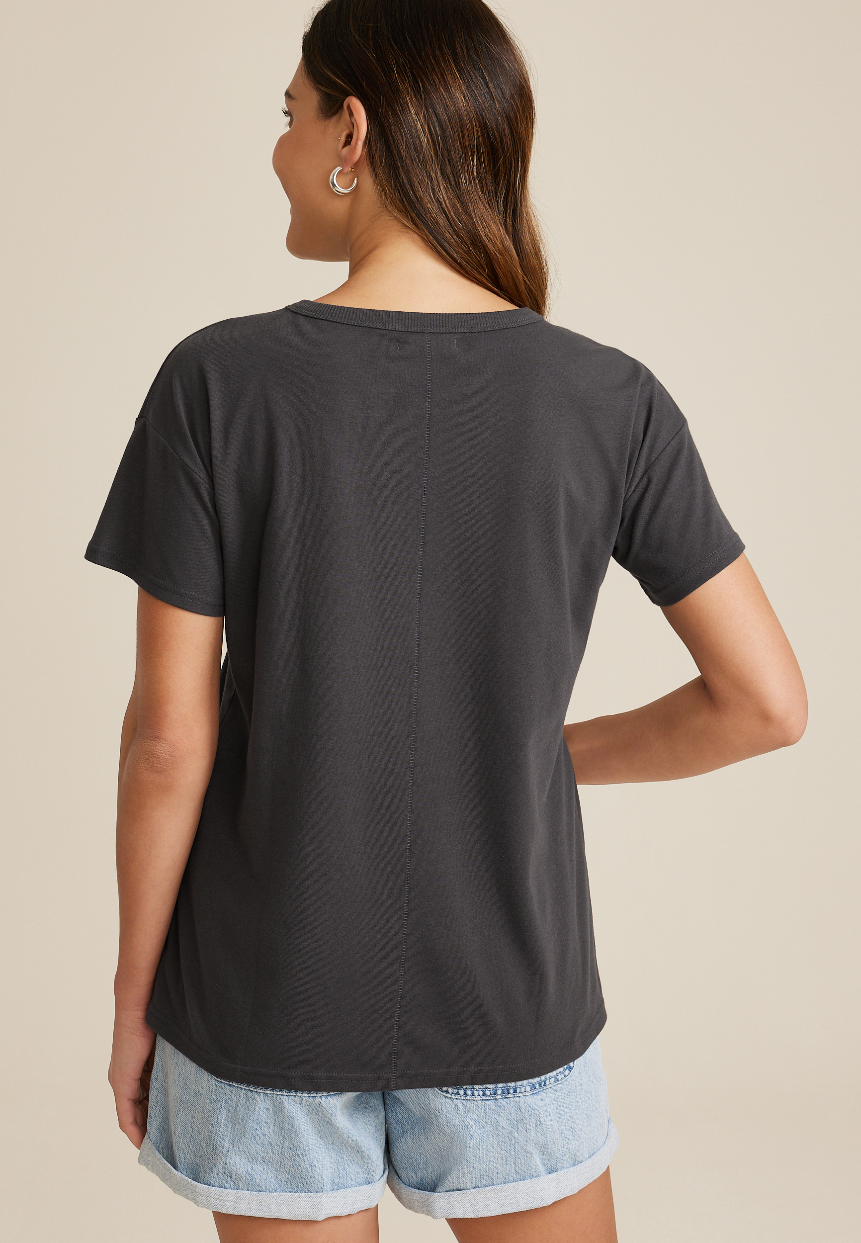 Glitter And Dirt Graphic Tee, PHANTOM BLACK, large
