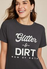 Glitter And Dirt Graphic Tee, PHANTOM BLACK, small