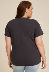 Plus Size Glitter And Dirt Graphic Tee, C1876, small