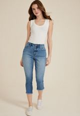 Everflex&trade; Curvy High Rise Super Skinny Cropped Jean, C3337, small
