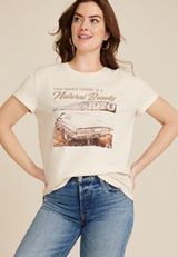 This Years Model Is A Natural Beauty Graphic Tee, C2789, small
