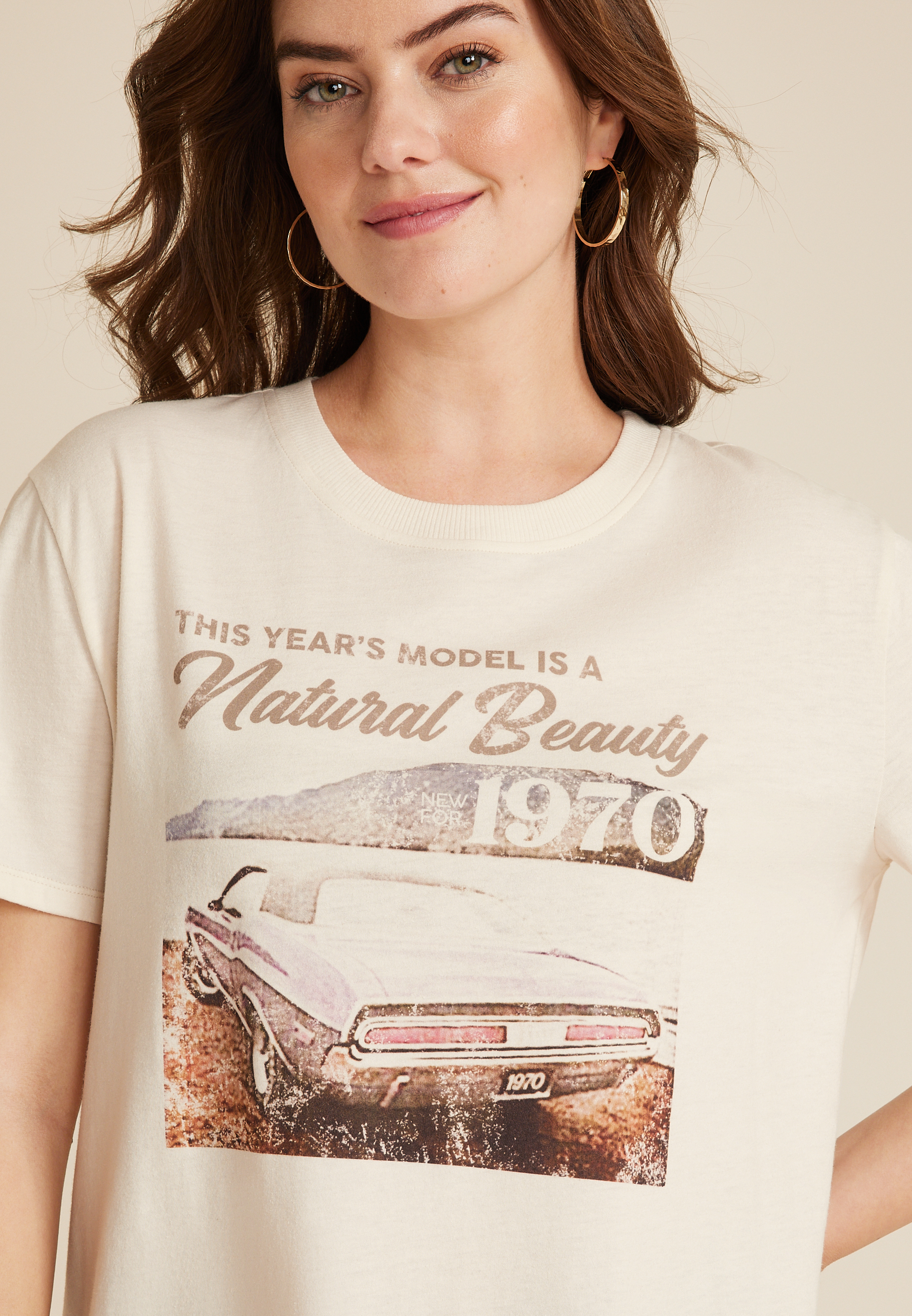 This Years Model Is A Natural Beauty Graphic Tee, C2789, large