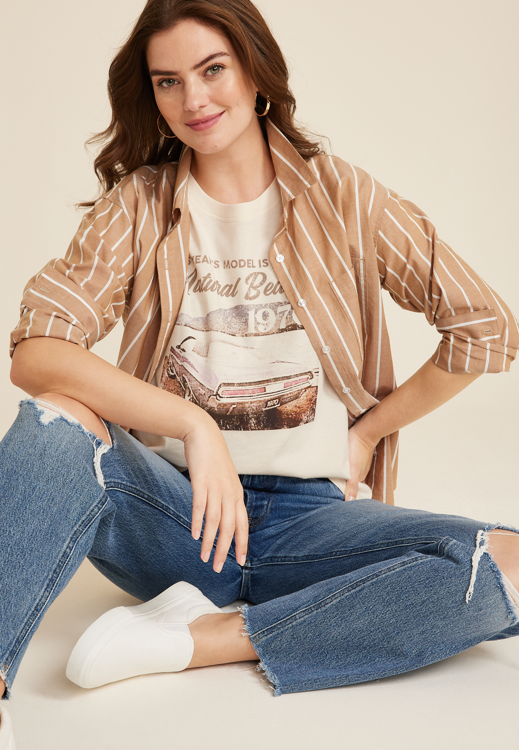 This Years Model Is A Natural Beauty Graphic Tee, C2789, large