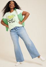 Plus Size Dont Be Sour Lemon Graphic Tee, C2257, small