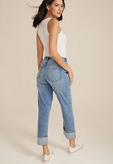 edgely&trade; High Rise Wide Straight Ankle Jean, C3337, small