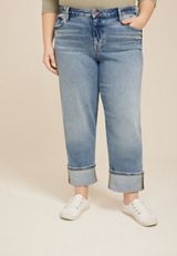 Plus Size edgely&trade; High Rise Wide Straight Ankle Jean, C3337, small