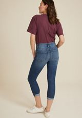 Everflex&trade; High Rise Super Skinny Cropped Jean, MEDIUM SANDBLAST, small