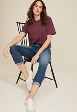 Everflex&trade; High Rise Super Skinny Cropped Jean, MEDIUM SANDBLAST, small