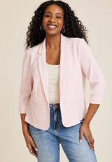 Plus Size Cropped Versa Blazer, C3743, small