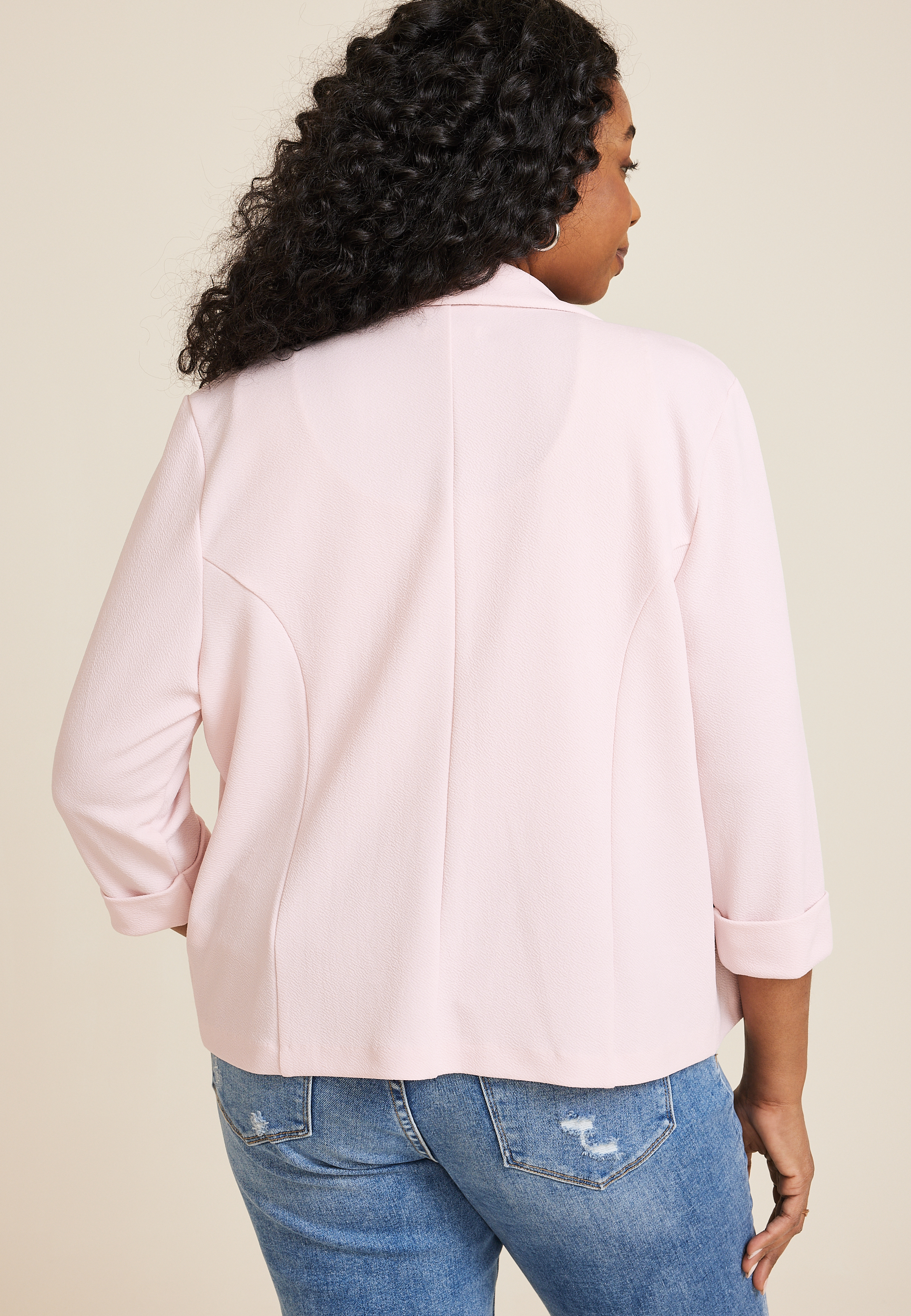 Plus Size Cropped Versa Blazer, C3743, large
