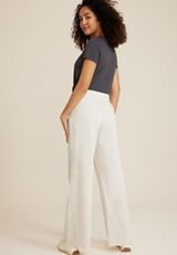 French Terry High Rise Wide Leg Sweatpant, C183, small