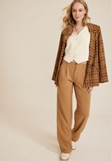 Linen Like Blazer Vest, C4681, small