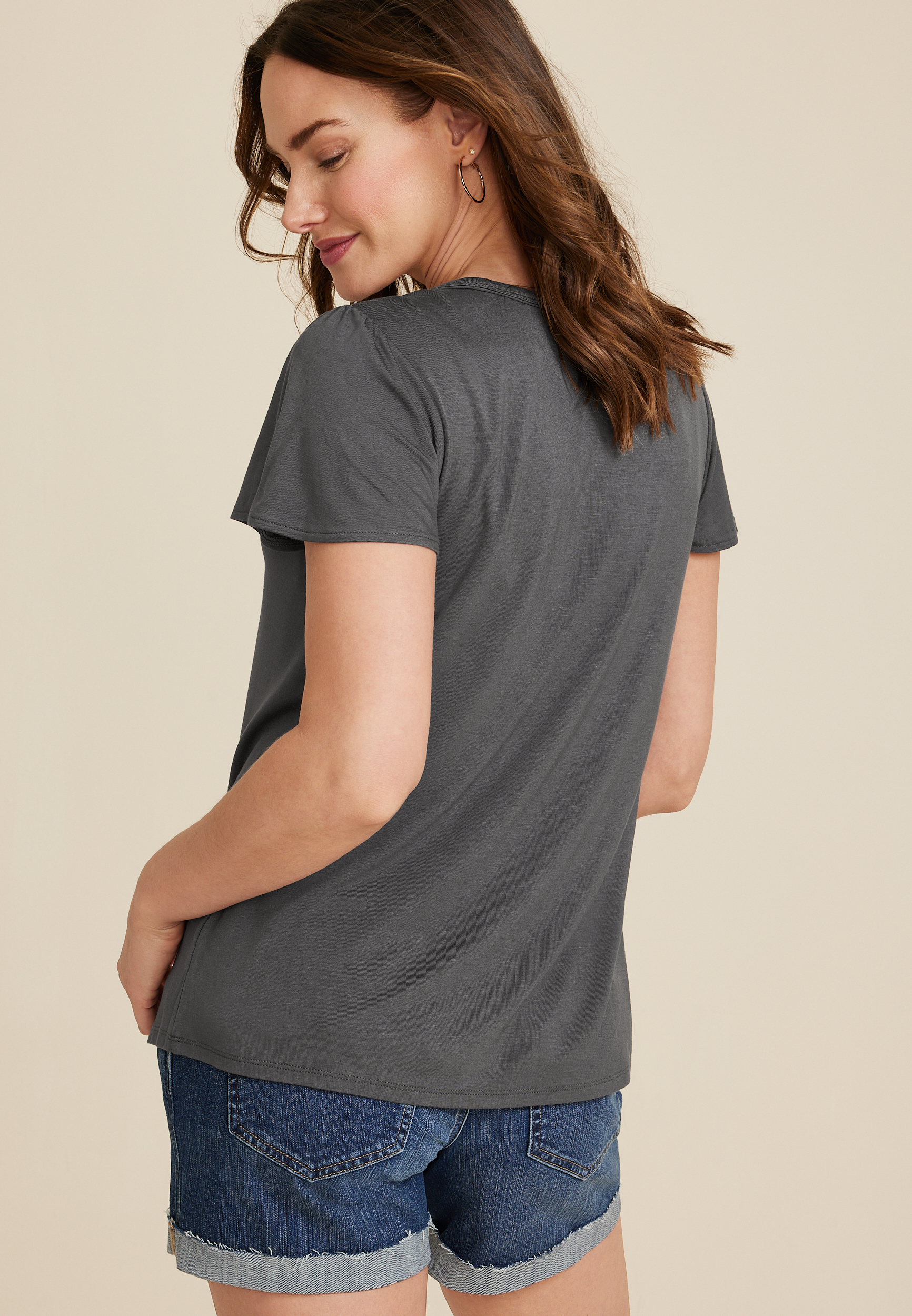 24/7 Waverly Flutter Sleeve Tee, C4033, large