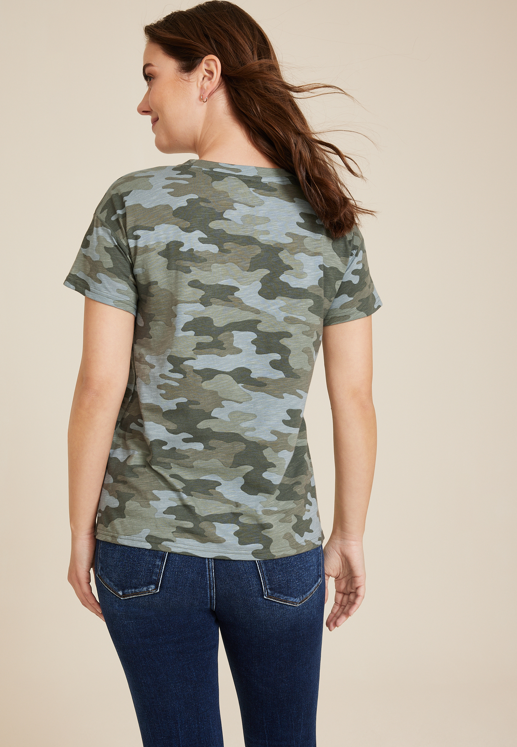 24/7 Dawson Camo Crew Neck Tee, C1524, large