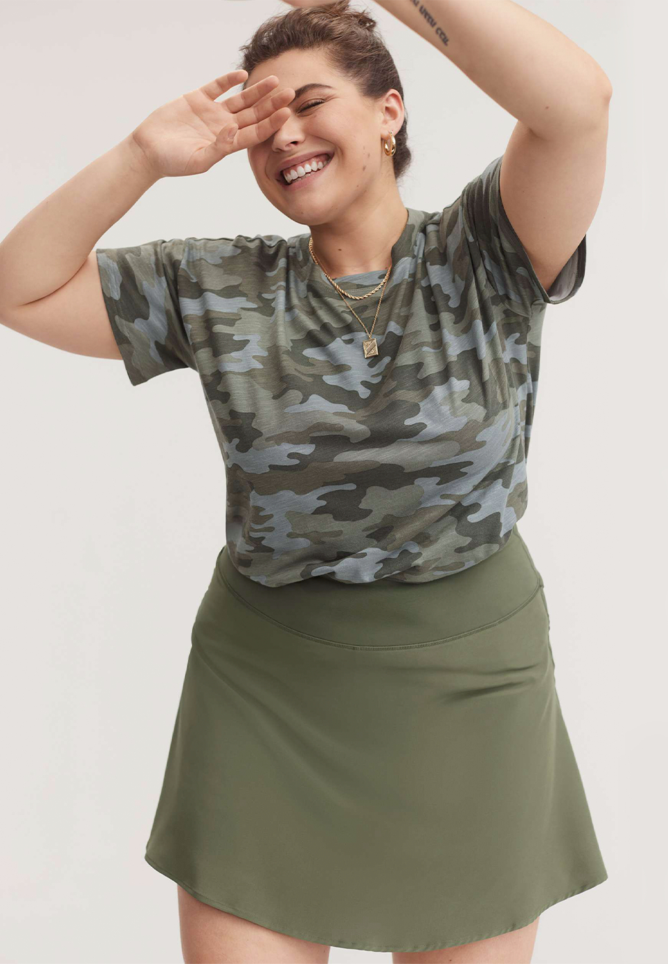 Plus Size 24/7 Dawson Camo Crew Neck Tee, MULTI, large