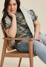Plus Size 24/7 Dawson Camo Crew Neck Tee, MULTI, small