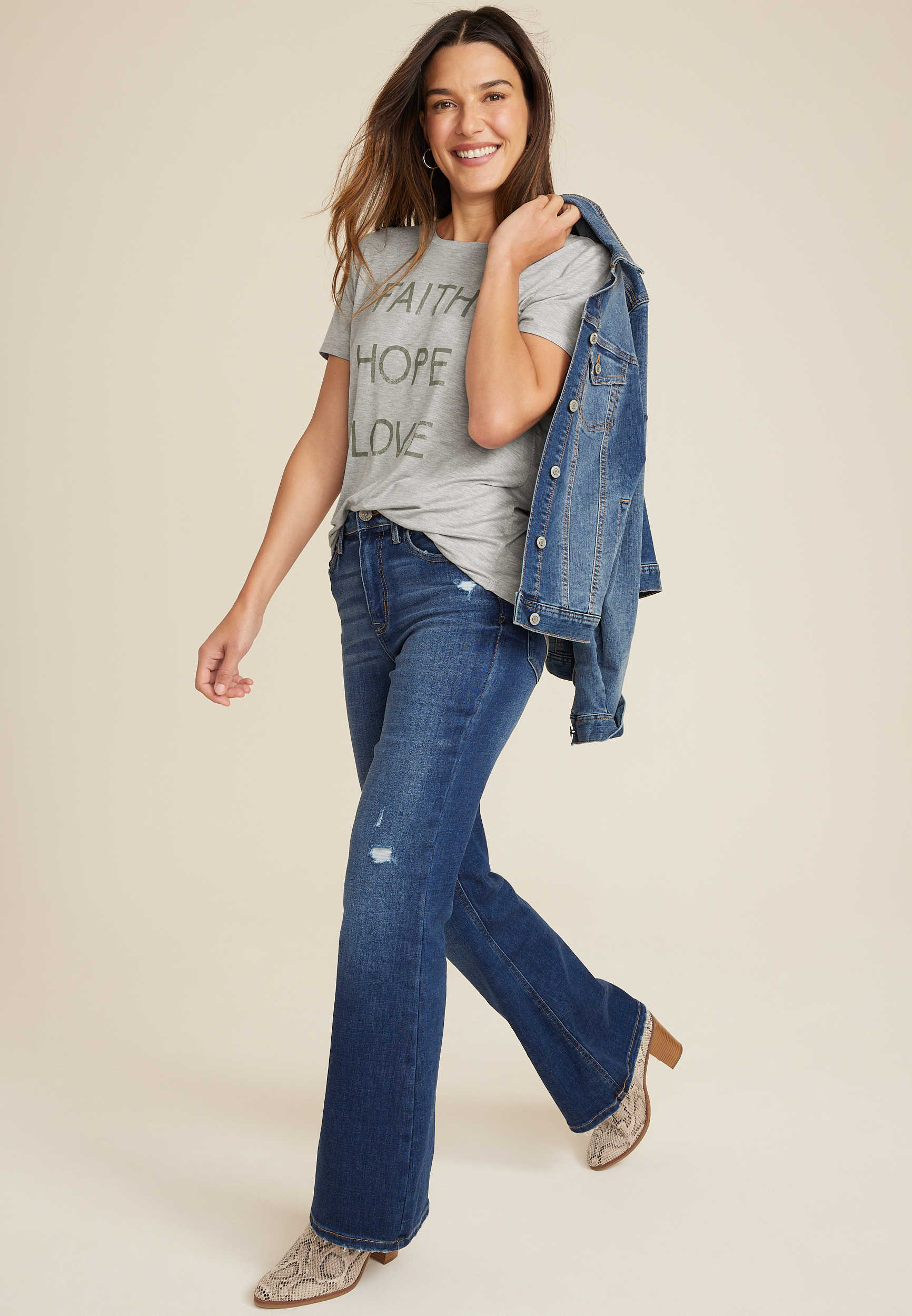 Faith Hope Love Graphic Tee, C3348, large