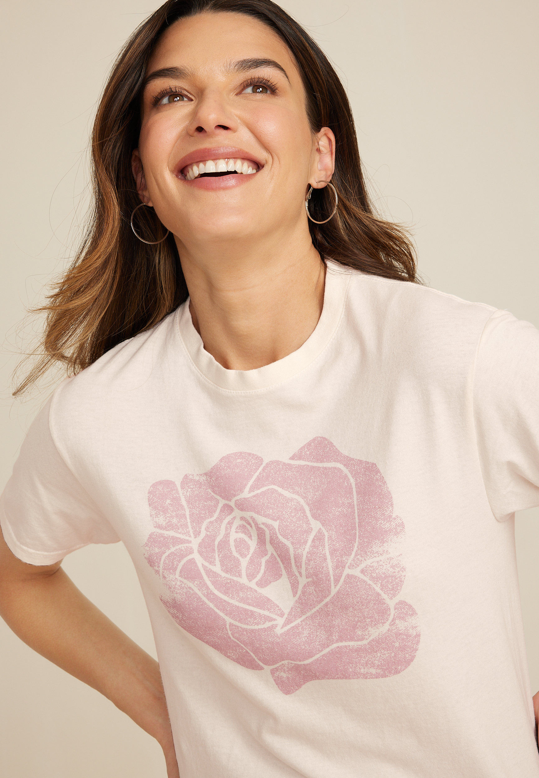 Pink Rose Graphic, C2789, large