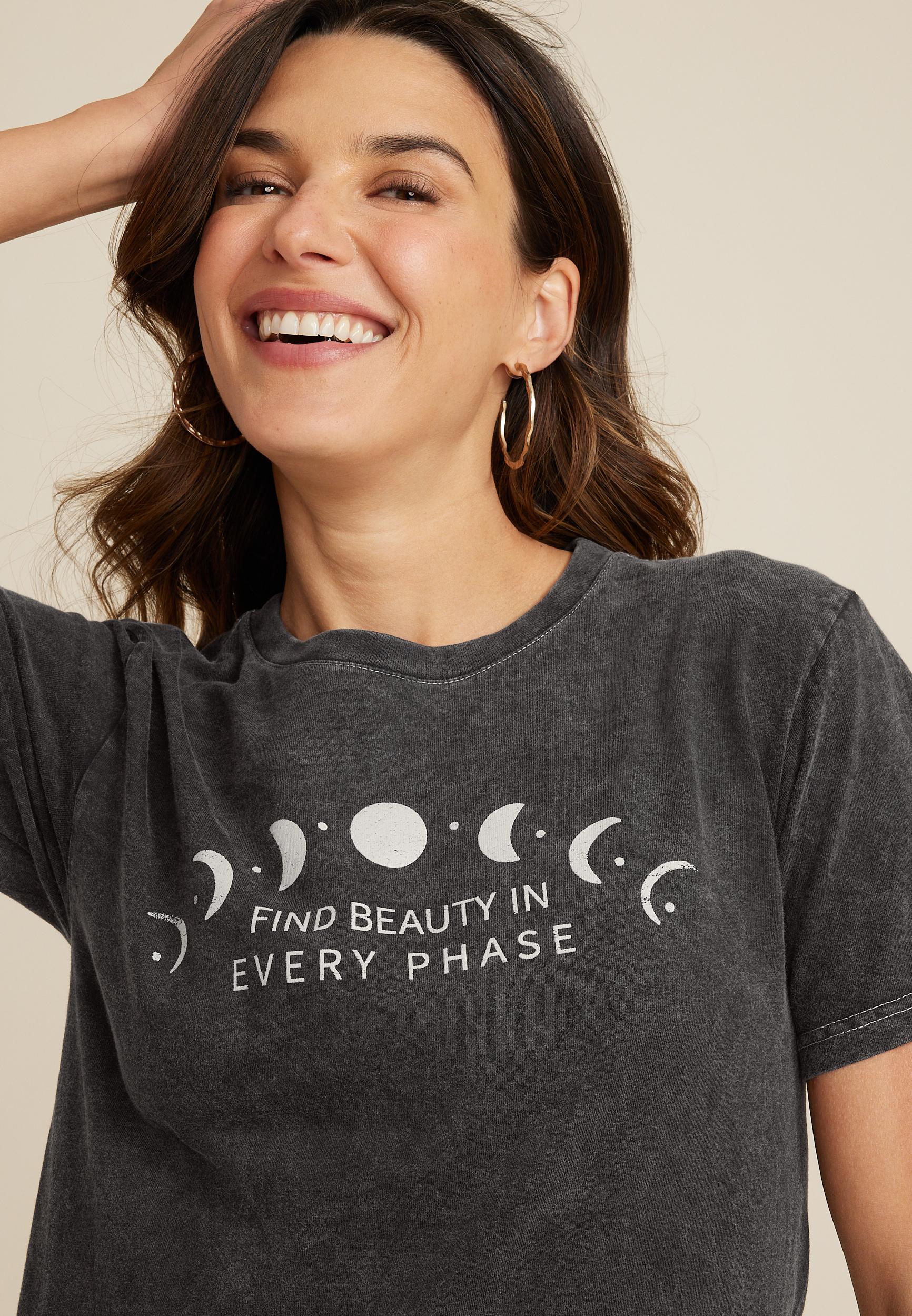 Find Beauty In Every Phase Graphic Tee, C106, large