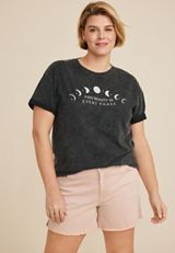 Plus Size Find Beauty In Every Phase Graphic Tee, C106, small