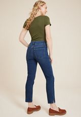 m jeans by maurices&trade; Dark Mid Rise Slim Straight Ankle Jean, C258, small