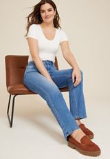 m jeans by maurices&trade; 90s High Rise Relaxed Straight  Jean, C3337, small
